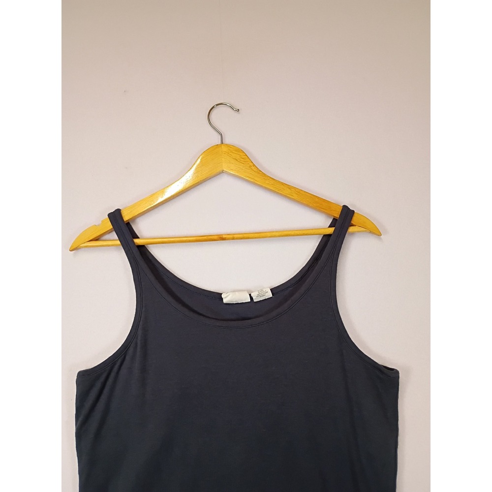 Minimalist C&C California Womens Large Charcoal Gray Pima Cotton Modal Tank Top - Picture 8 of 10